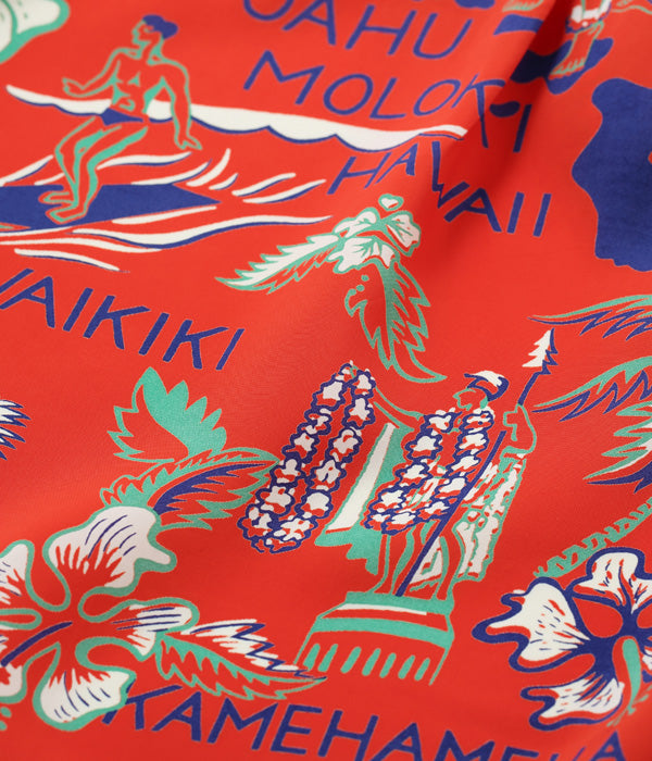 SUN SURF RAYON HAWAIIAN SHIRT “STATE OF HAWAII”
