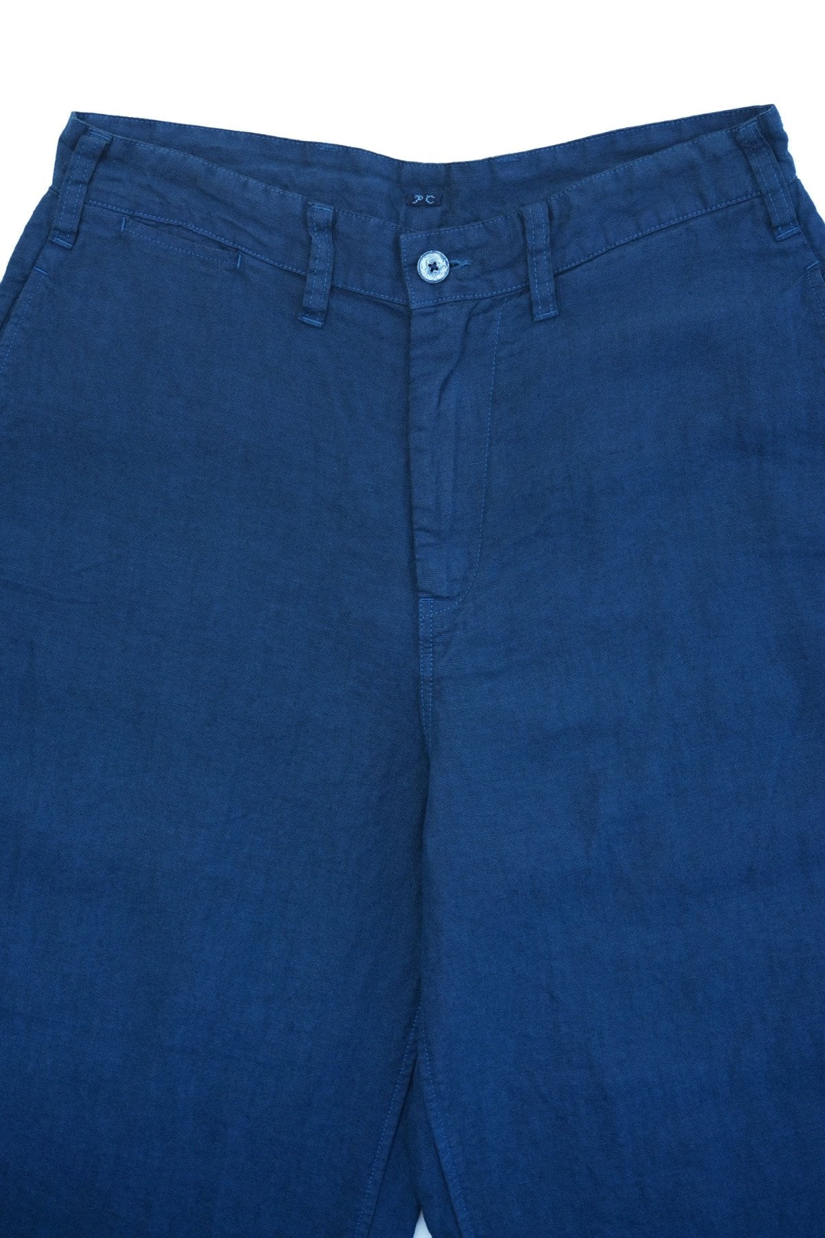 Porter Classic VINTAGE LINEN CHEVAL PANTS W/SILVER CHARM
