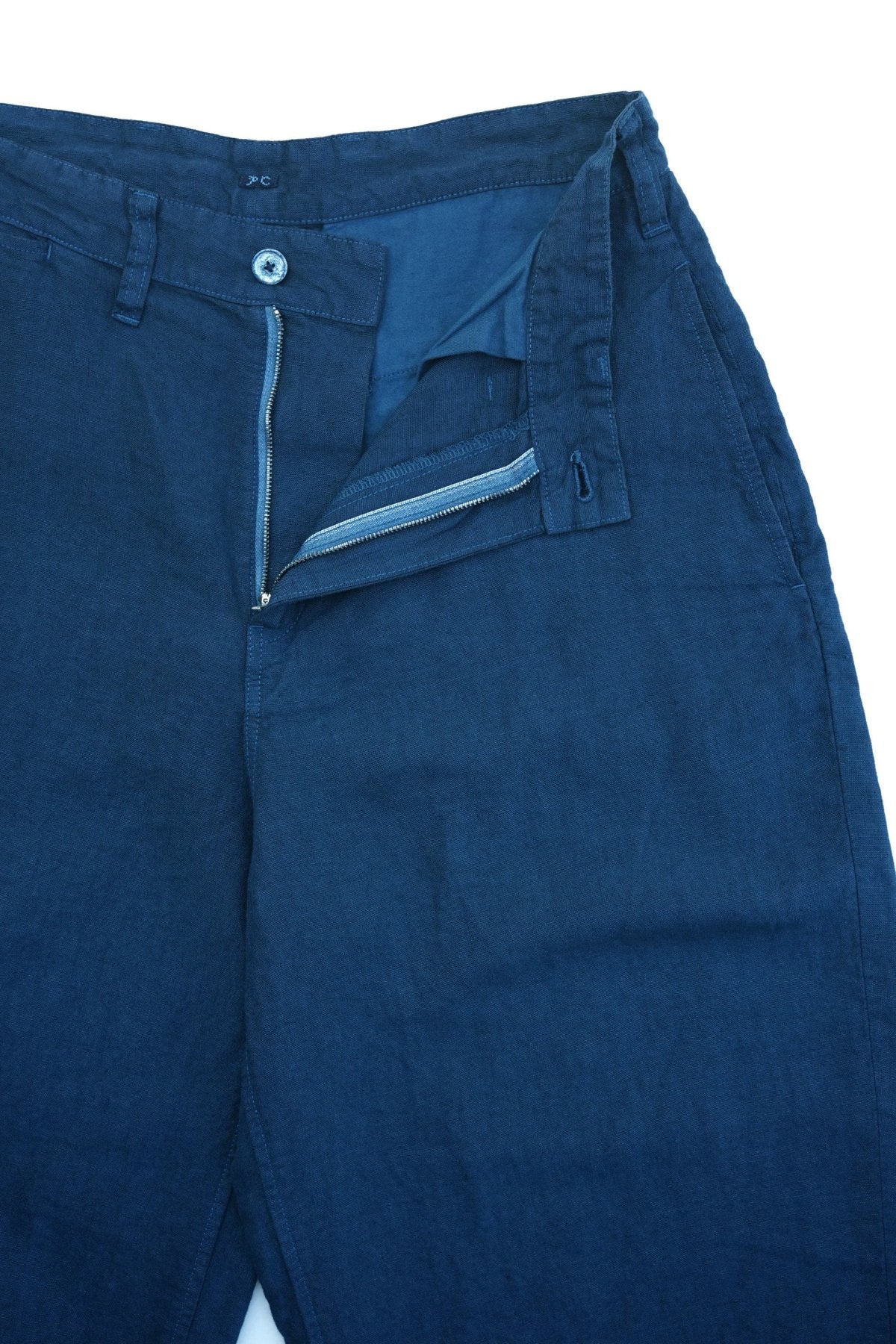Porter Classic VINTAGE LINEN CHEVAL PANTS W/SILVER CHARM