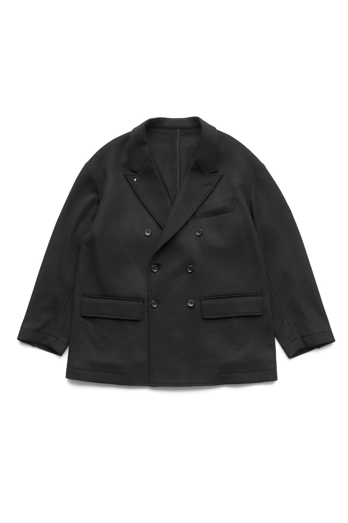Porter Classic CASHMERE DE GAULLE DOUBLE TAILORED JACKET W/PLATINUM CHARM(BABY CASH)