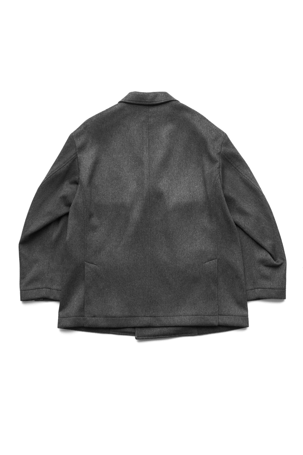 Porter Classic CASHMERE DE GAULLE DOUBLE TAILORED JACKET W/PLATINUM CHARM(BABY CASH)