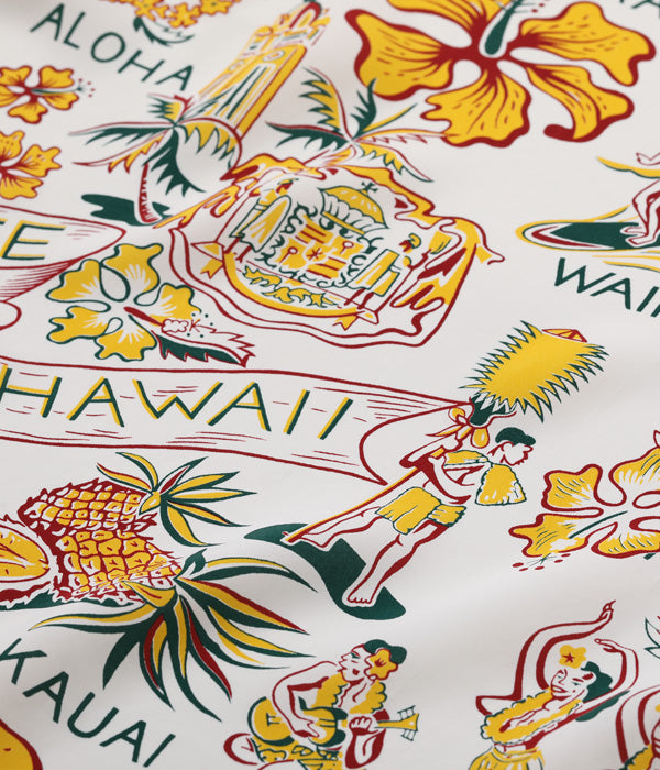 SUN SURF RAYON HAWAIIAN SHIRT “STATE OF HAWAII”