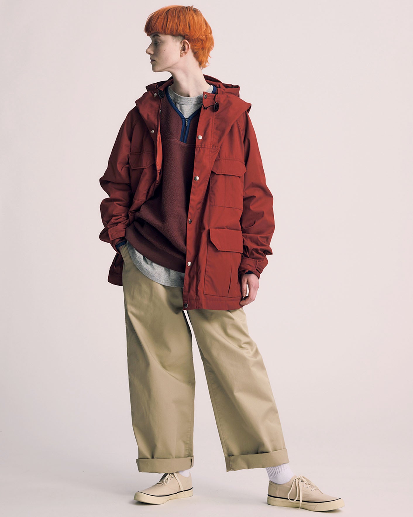 <WOMEN> THE NORTH FACE PURPLE LABEL Stretch Twill Tuck Pants