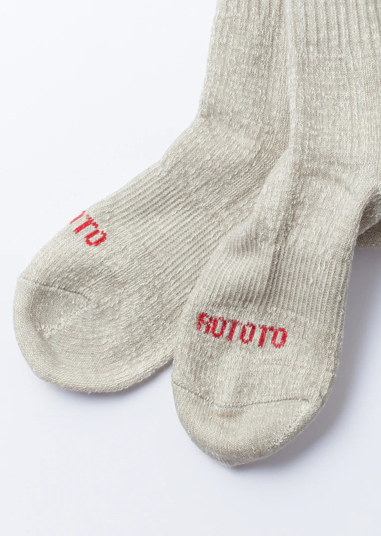 RoToTo DOUBLE FACE MID SOCKS ”ORGANIC COTTON”