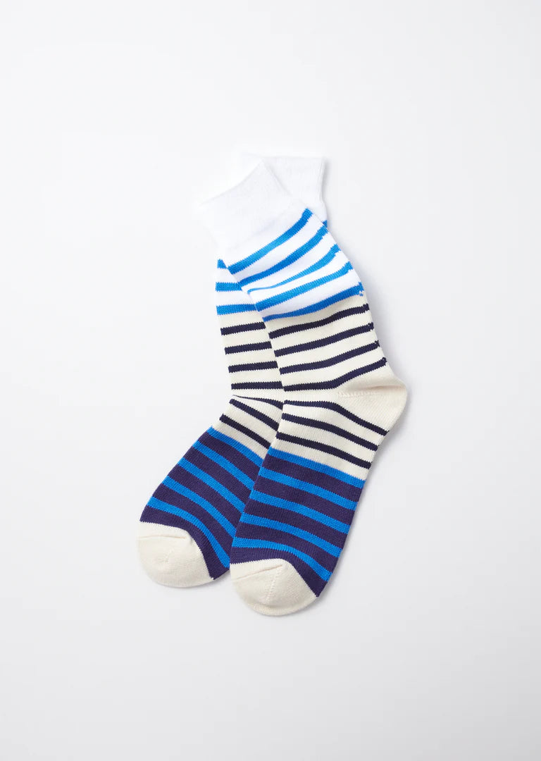 RoToTo MULTI MARINE STRIPE SOCKS