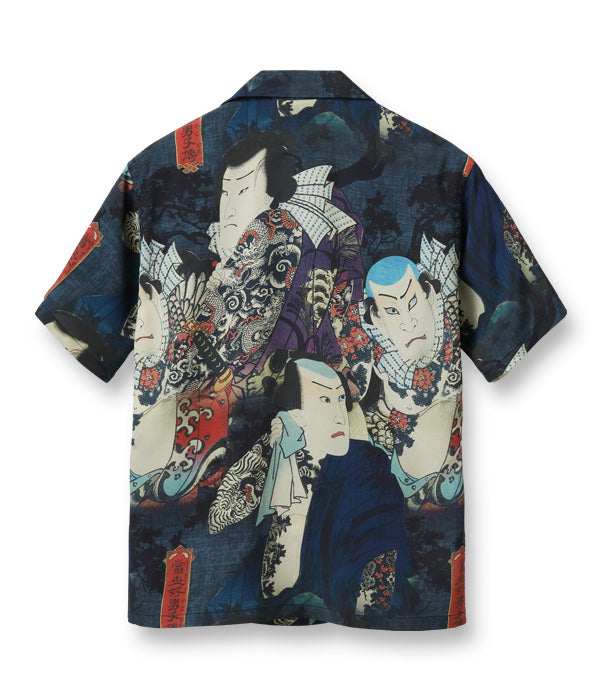 SUN SURF × 三代目 歌川豊国 SPECIAL EDITION “当世好男子伝・松” ALOHA SHIRT