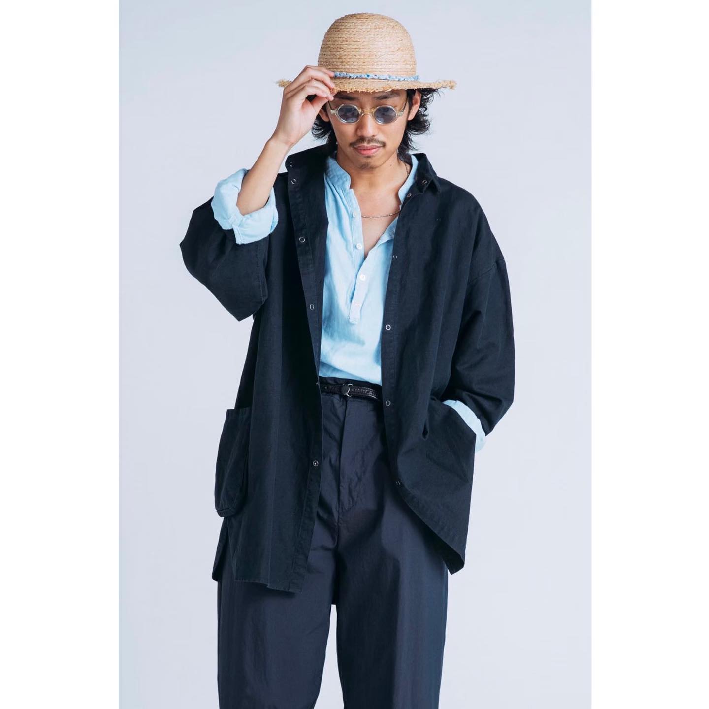 Porter Classic POPLIN GENE KELLY PANTS