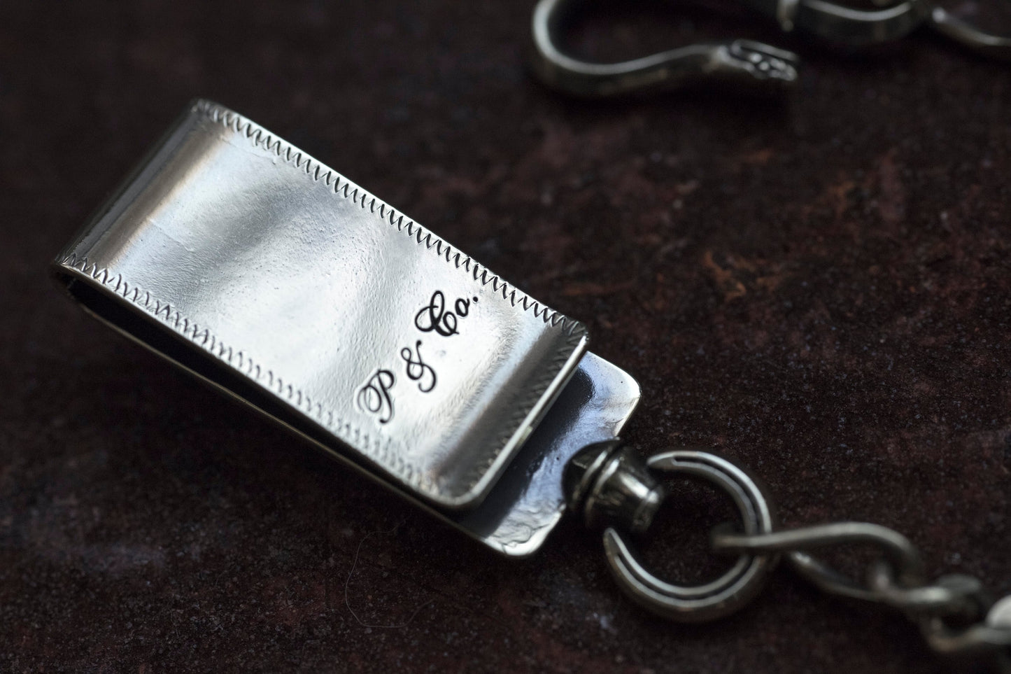 Peanuts&Co snake clip type walletchain silver