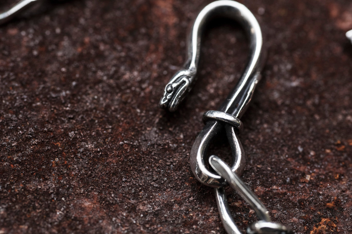 Peanuts&Co snake clip type walletchain silver