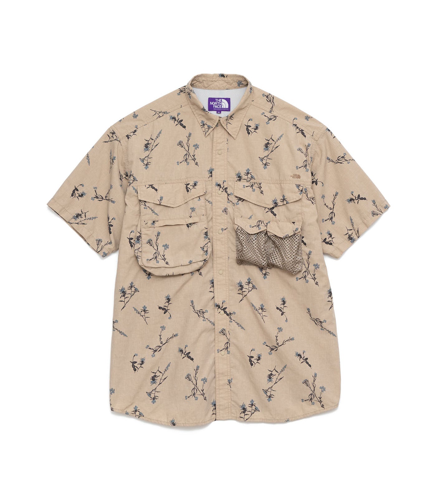 THE NORTH FACE PURPLE LABEL Polyester Linen Field H/S Shirt