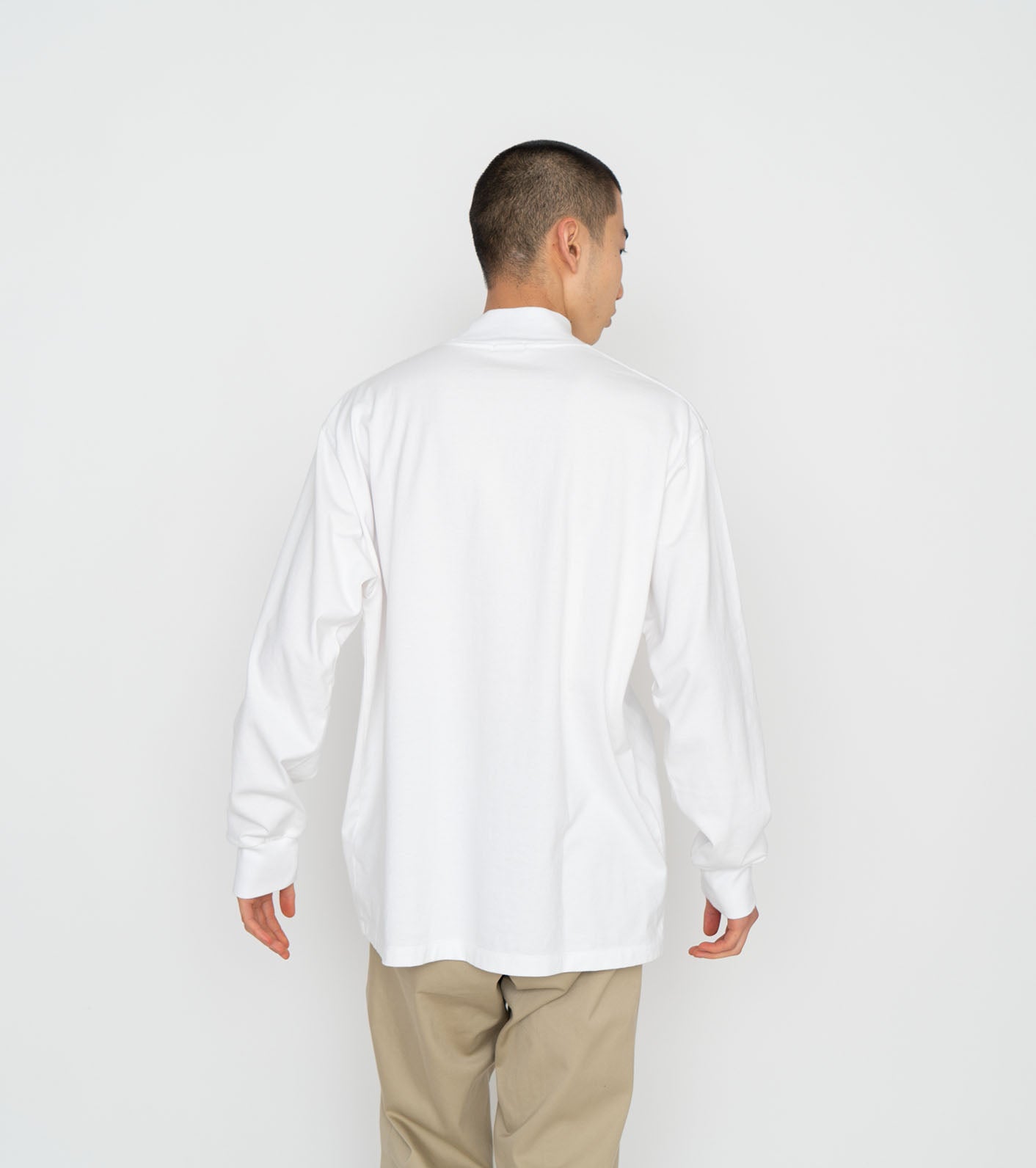 nanamica L/S Mock Neck Tee