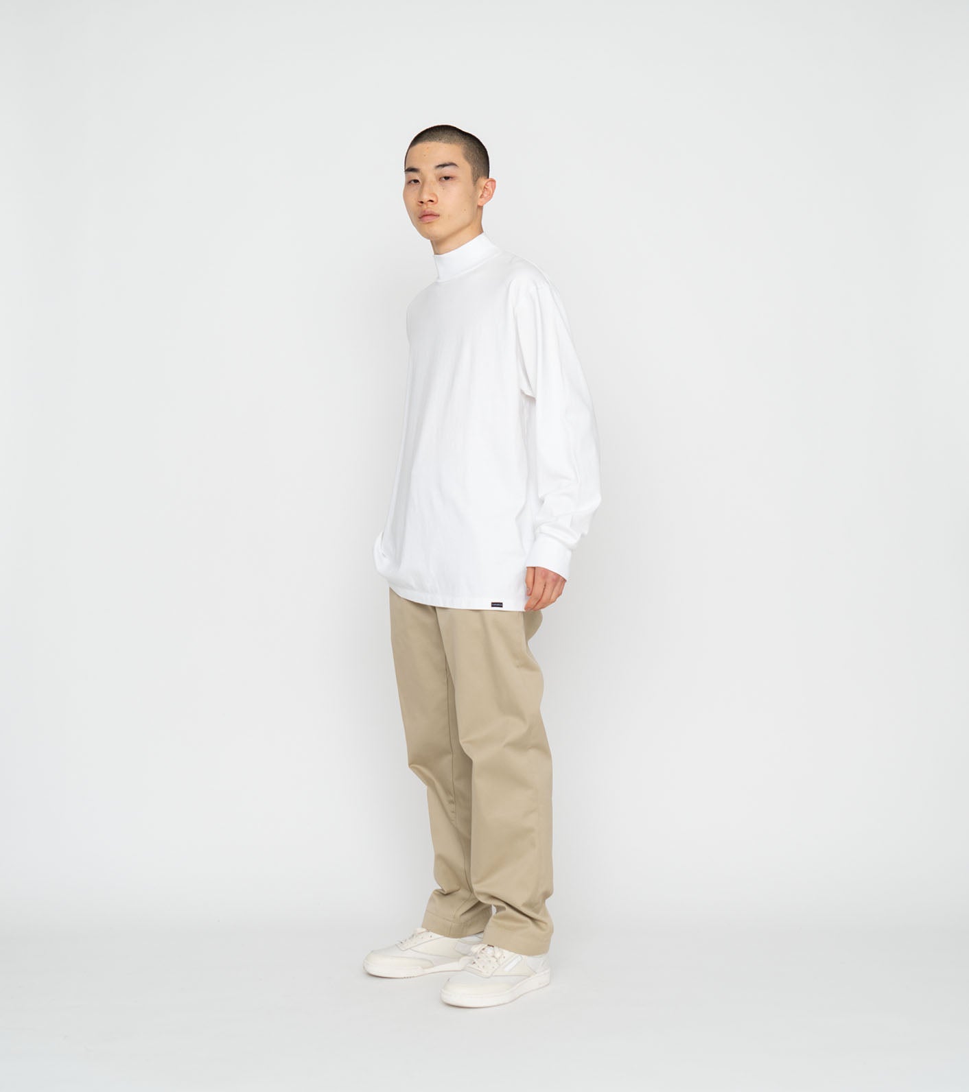 nanamica L/S Mock Neck Tee