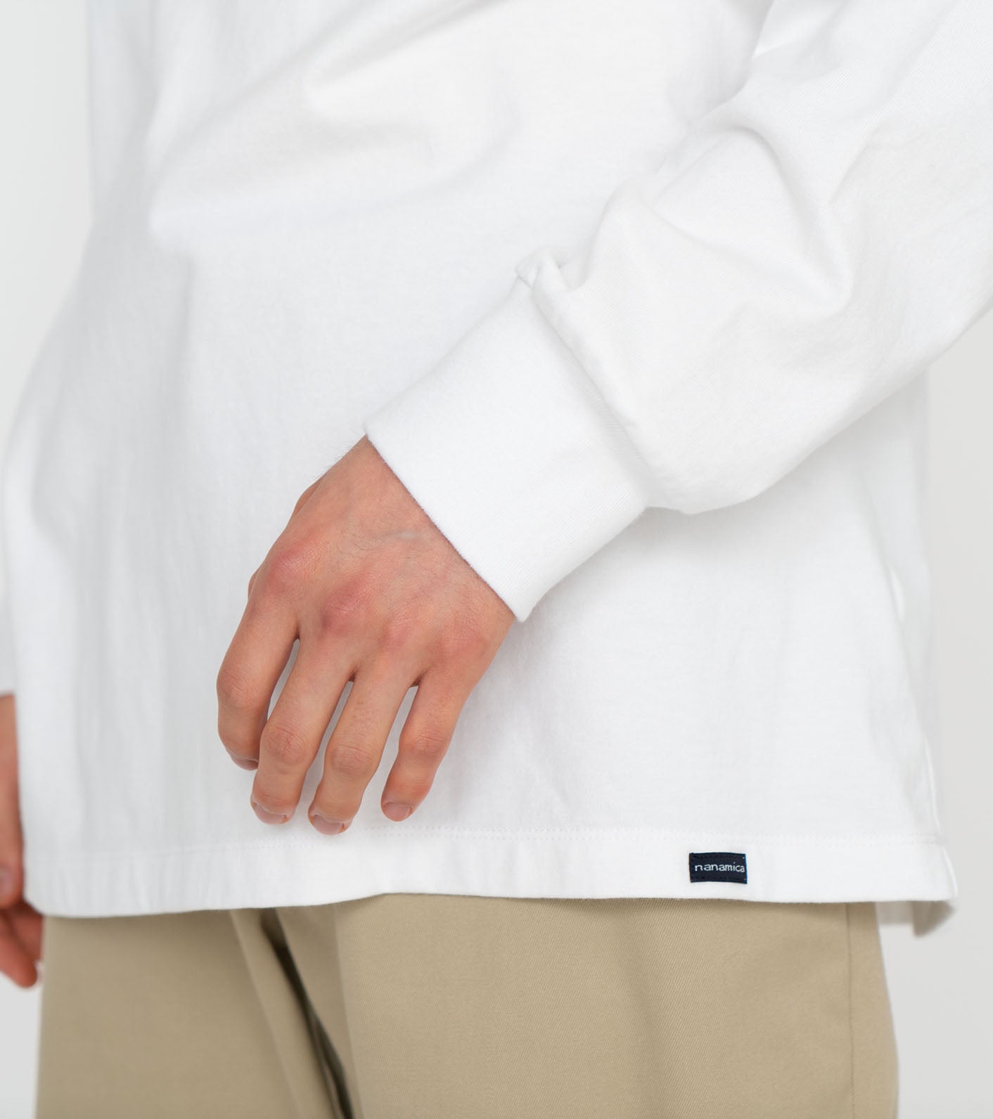 nanamica L/S Mock Neck Tee
