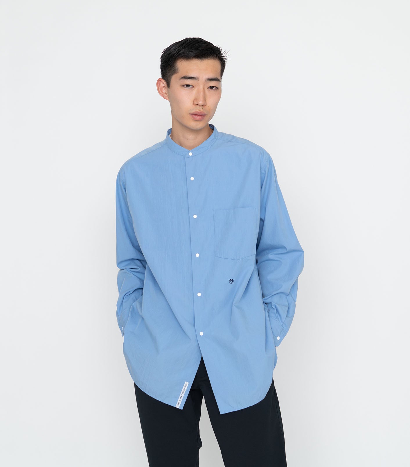 nanamica Band Collar Wind Shirt