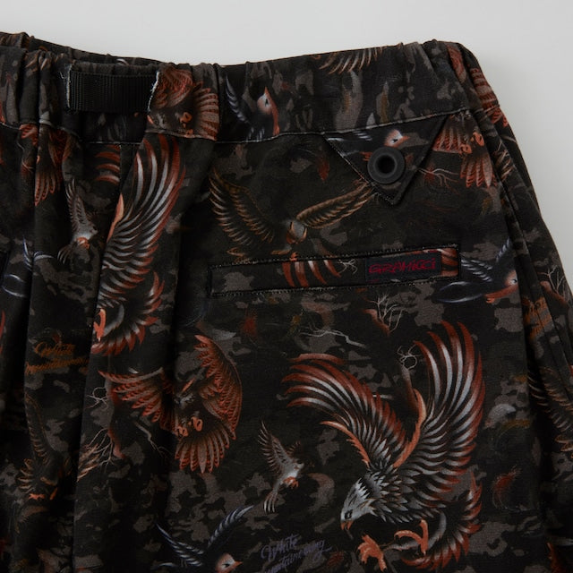 White Mountaineering x GRAMICCI BIRDS WIDE SHORTS
