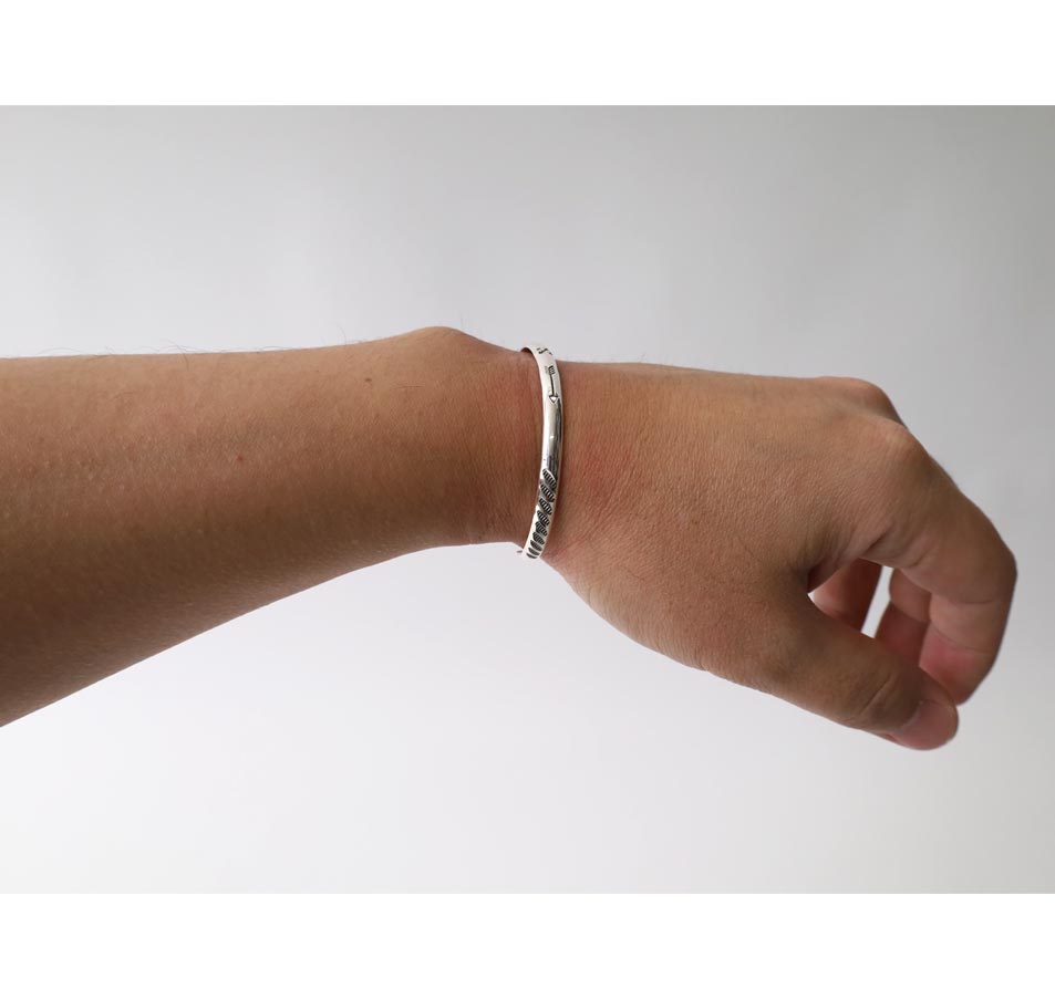 NORTH WORKS 900 Silver Bangle BR-7085