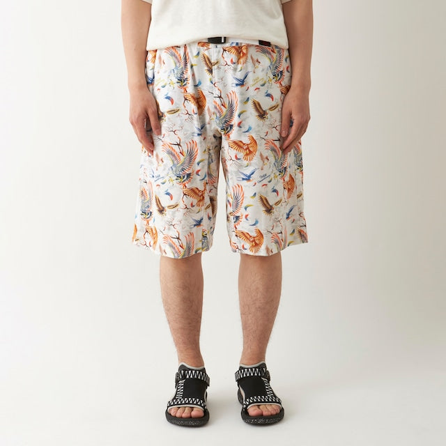 White Mountaineering x GRAMICCI BIRDS WIDE SHORTS