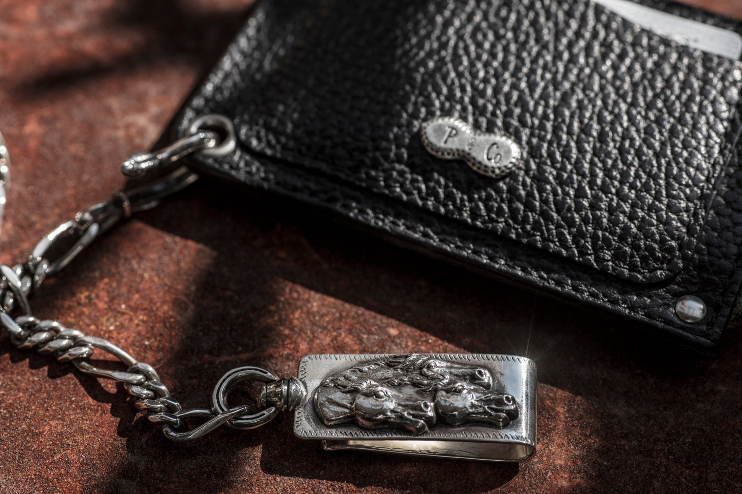 Peanuts&Co horse clip type walletchain silver