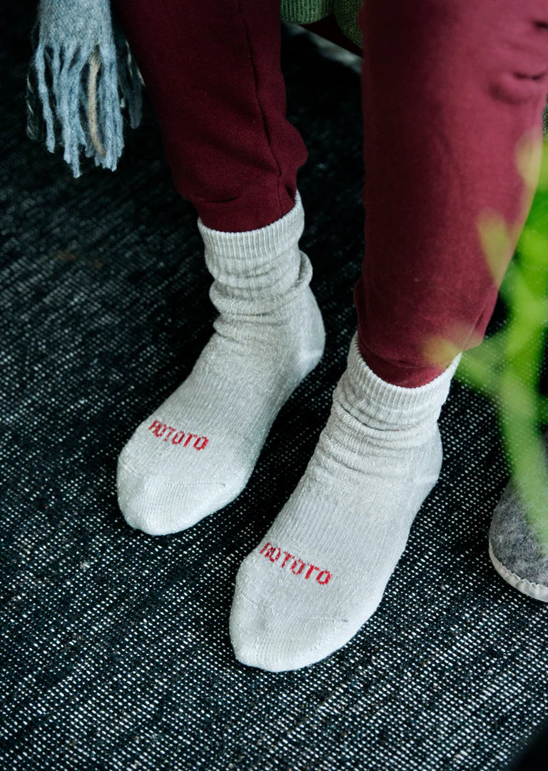 RoToTo DOUBLE FACE MID SOCKS ”ORGANIC COTTON”