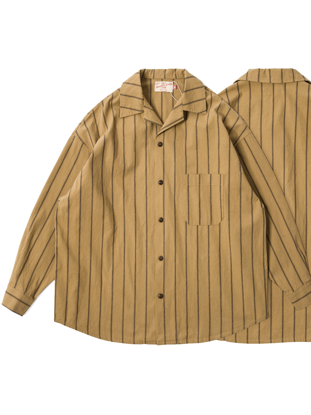 Burcs Guayabera Stripe Shirt – unexpected store