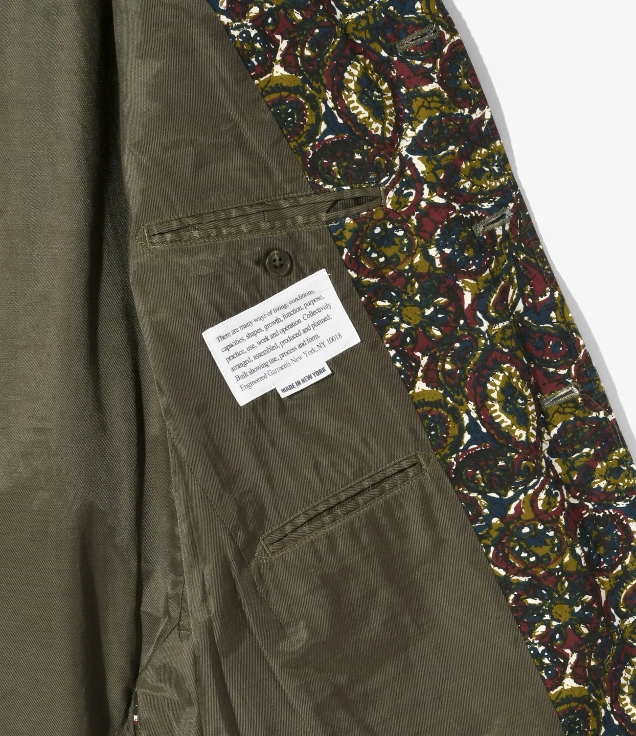 ENGINEERED GARMENTS ANDOVER JACKET - COTTON BATIK