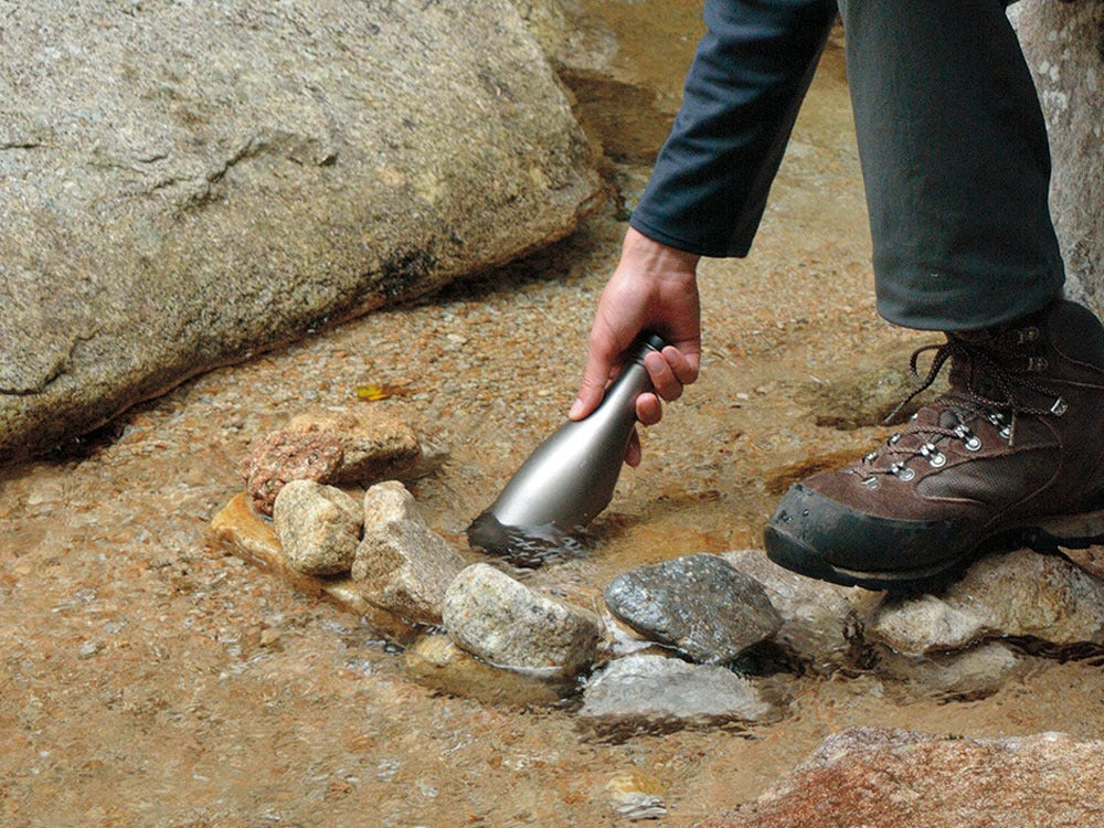 snow peak Titanium Sake Bottle