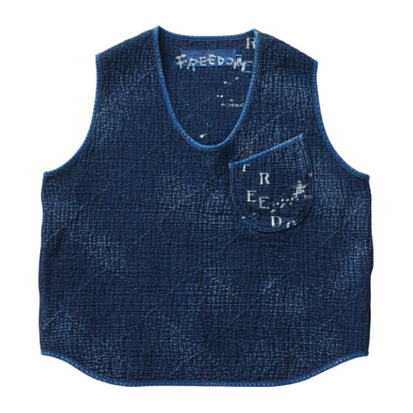 Porter Classic SASHIKO ORIGINAL 2-WAY PULLOVER VEST WATCH CHAIN ITEM-NEW  BLUE-