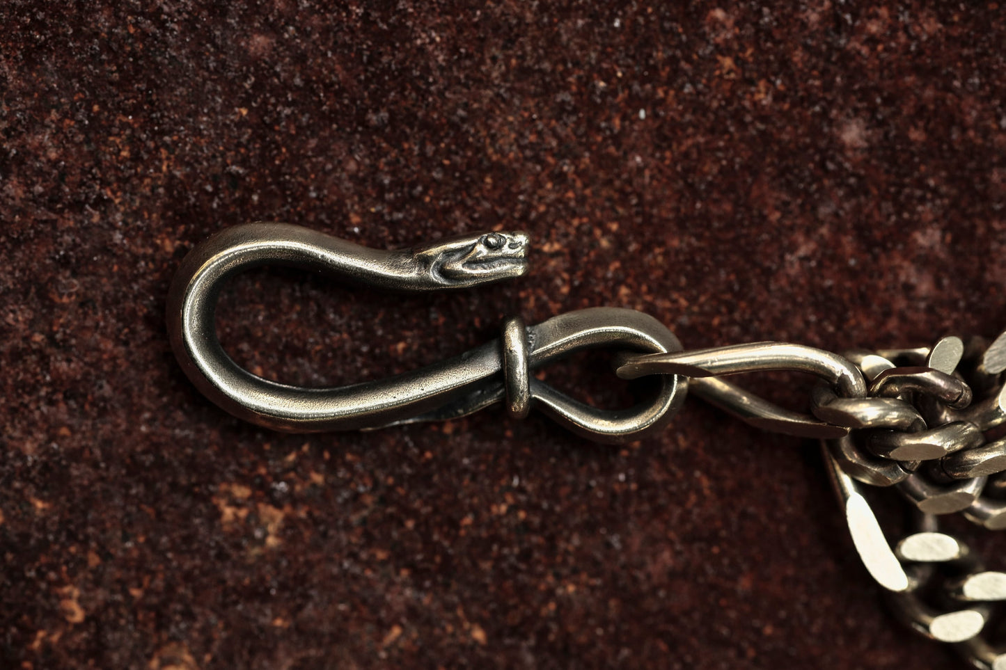 Peanuts&Co snake clip type walletchain brass