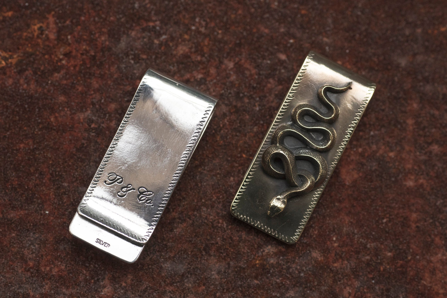 Peanuts&Co snake money clip silver