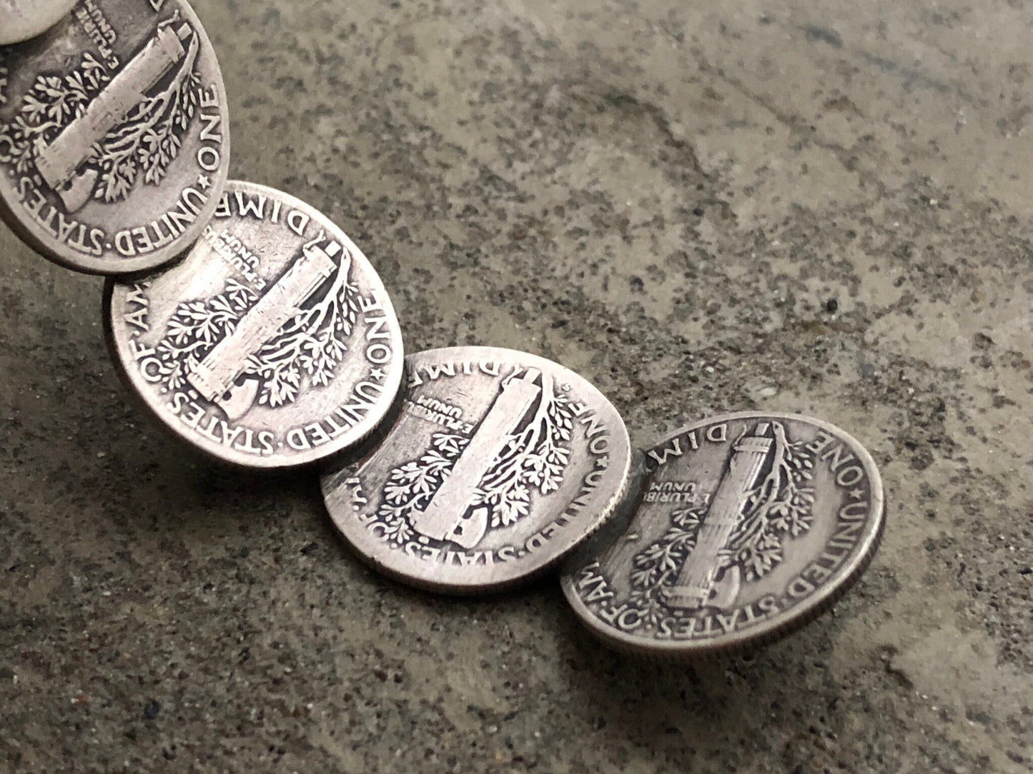 Button Works Mercury Dime Coin Bangle