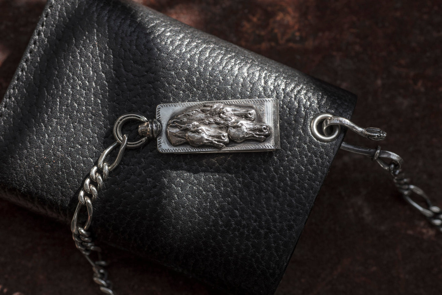 Peanuts&Co horse clip type walletchain silver