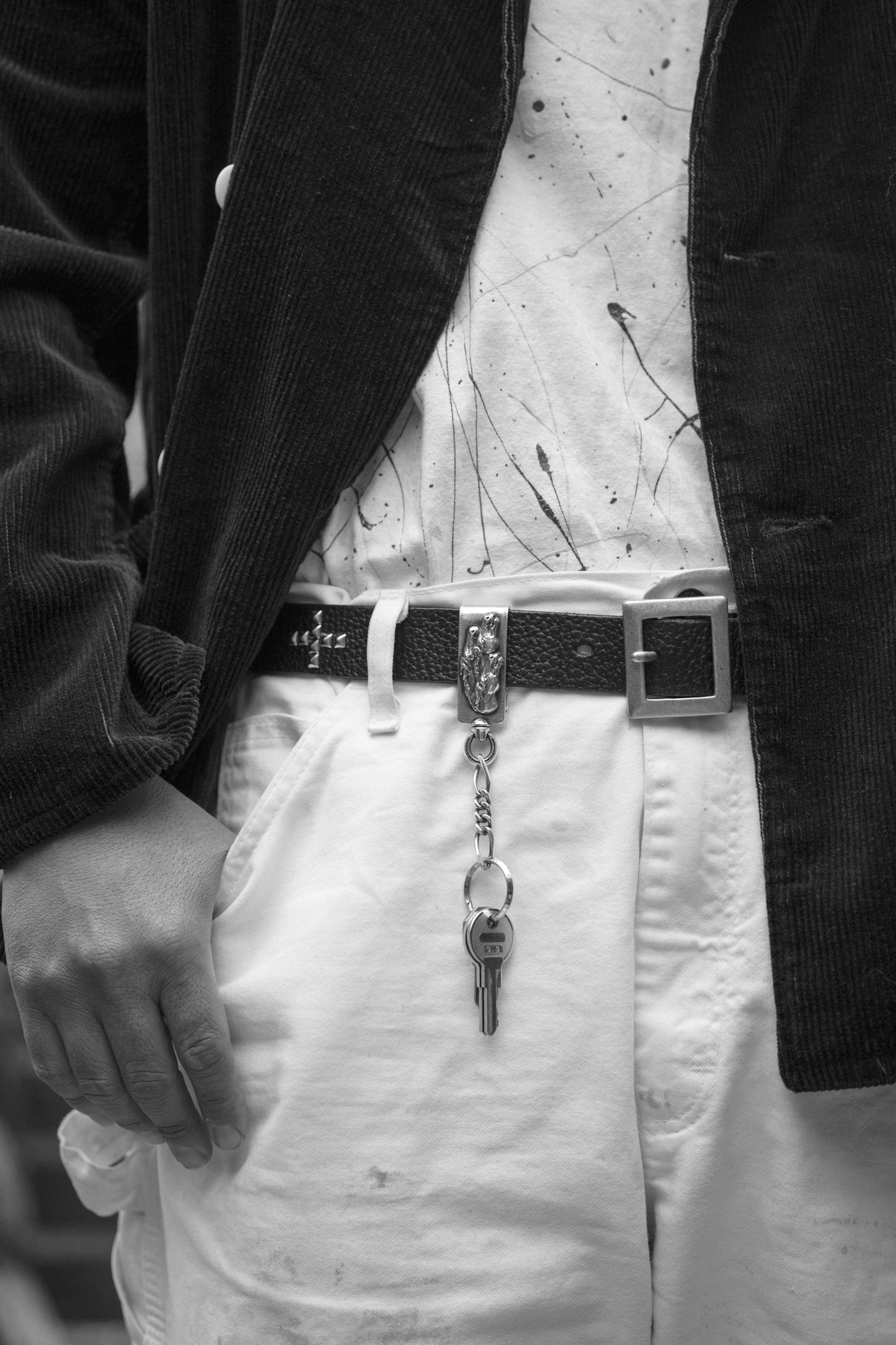 Peanuts&Co horse clip type keychain brass