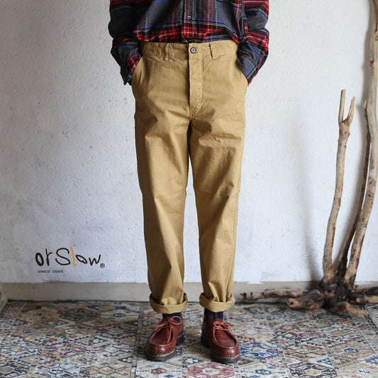 orSlow FRENCH WORK PANTS khaki