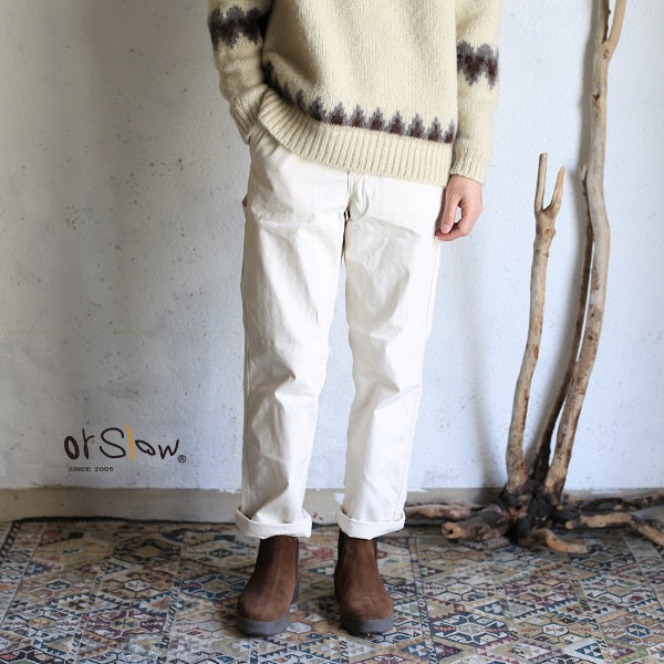 orSlow FRENCH WORK PANTS ecru