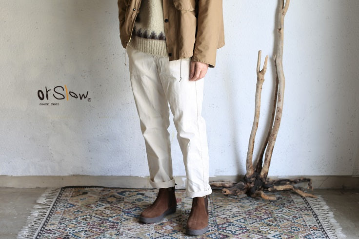 orSlow FRENCH WORK PANTS ecru