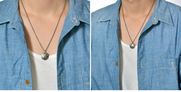 NORTH WORKS Silver Coin Necklace N-099