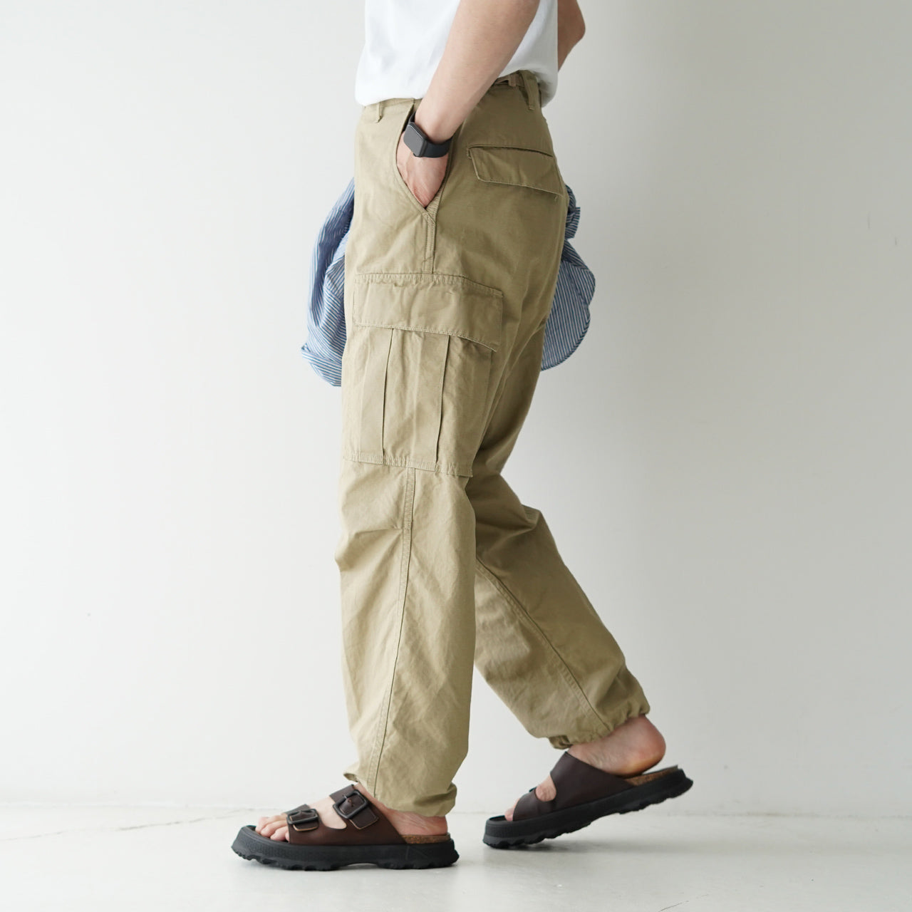 orSlow VINTAGE FIT 6 POCKETS CARGO PANTS (Army Green) – unexpected
