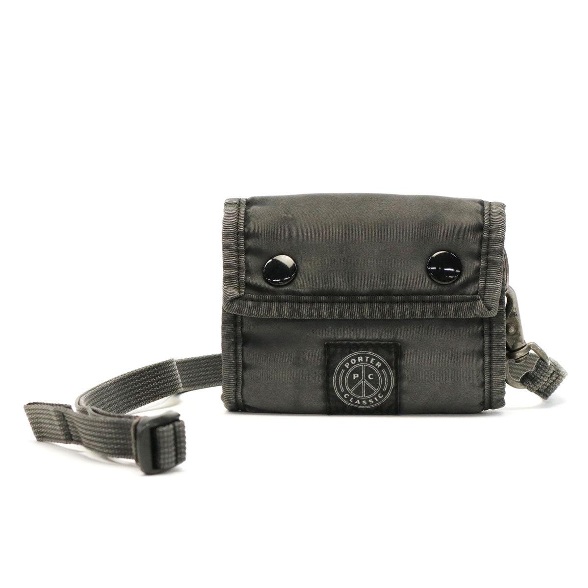 Porter Classic SUPER NYLON TRIFOLD WALLET W/NECK STRAP
