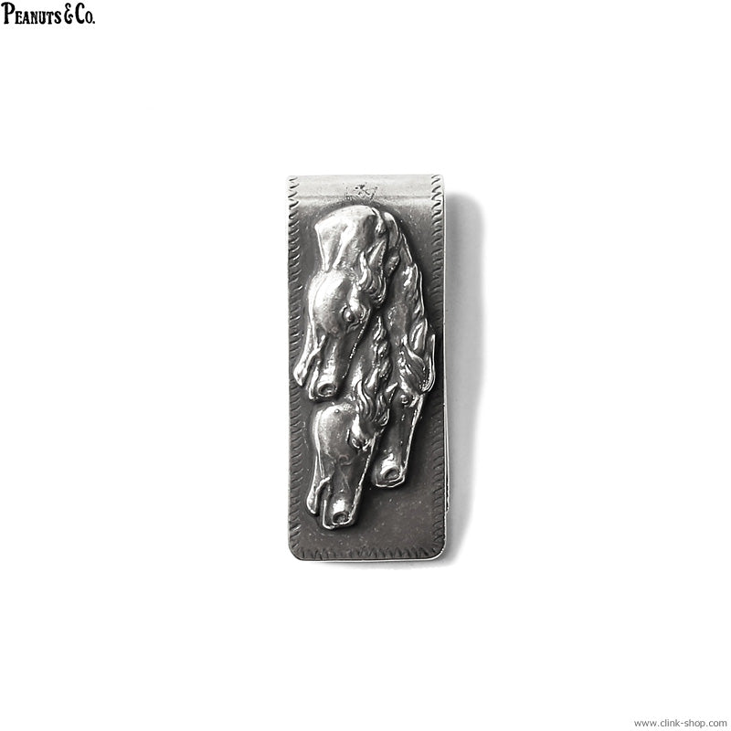 Peanuts&Co horse money clip silver