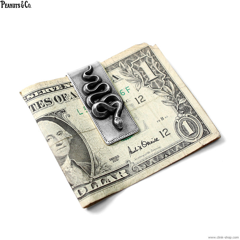 Peanuts&Co snake money clip silver