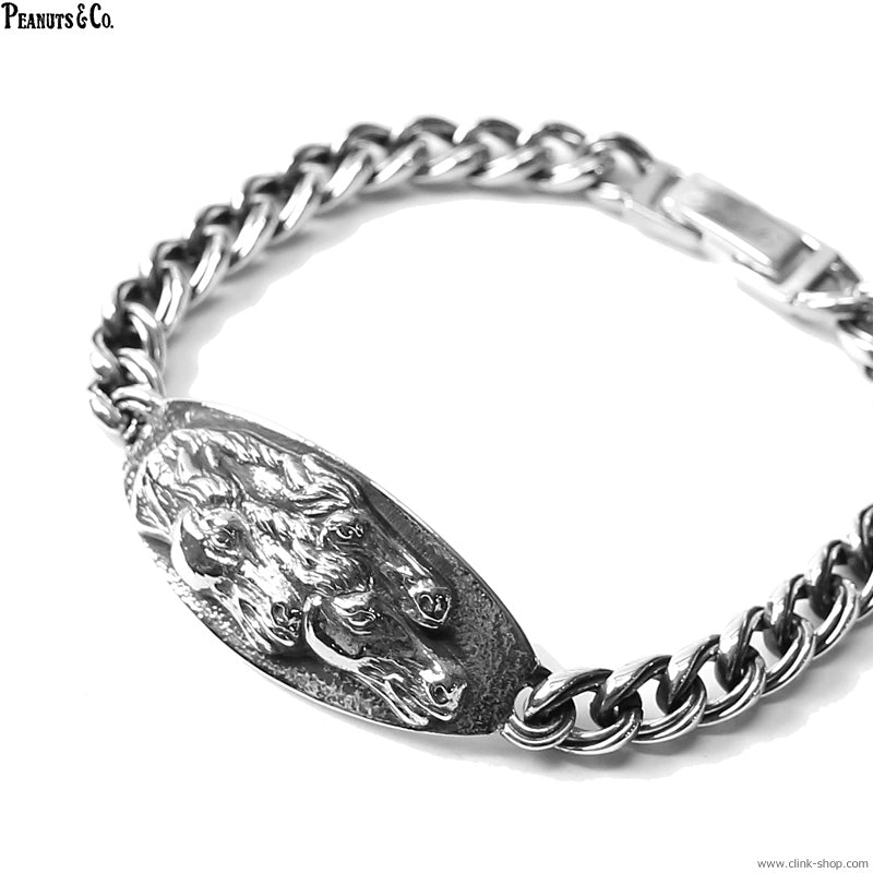 Peanuts&Co horse plate bracelet silver