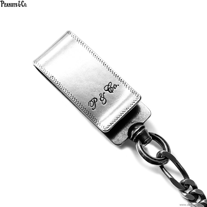 Peanuts&Co horse clip type keychain silver