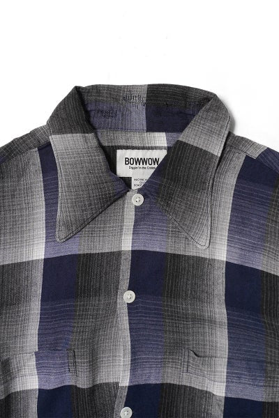 BOW WOW CHECK RAYON SHIRT