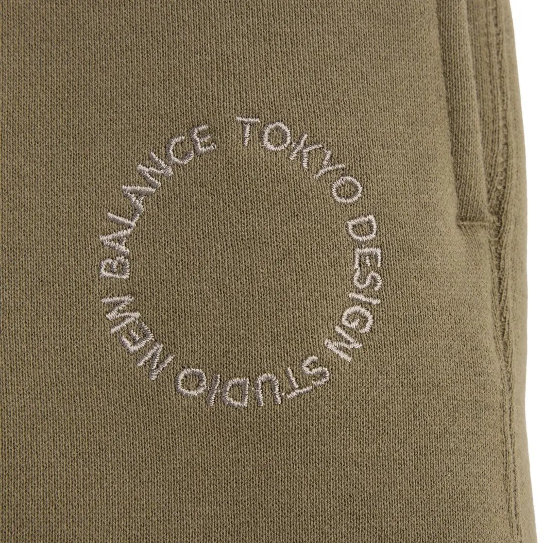 TOKYO DESIGN STUDIO New Balance Cotton Cordura French Terry Shorts - OLIVE