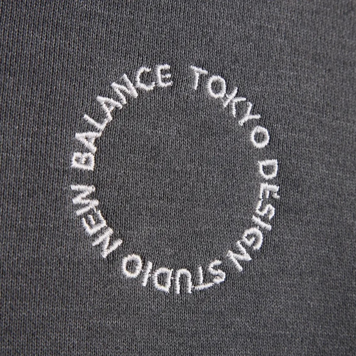 TOKYO DESIGN STUDIO New Balance Cotton Cordura French Terry Quarter Zip Pullover - CHARCOAL