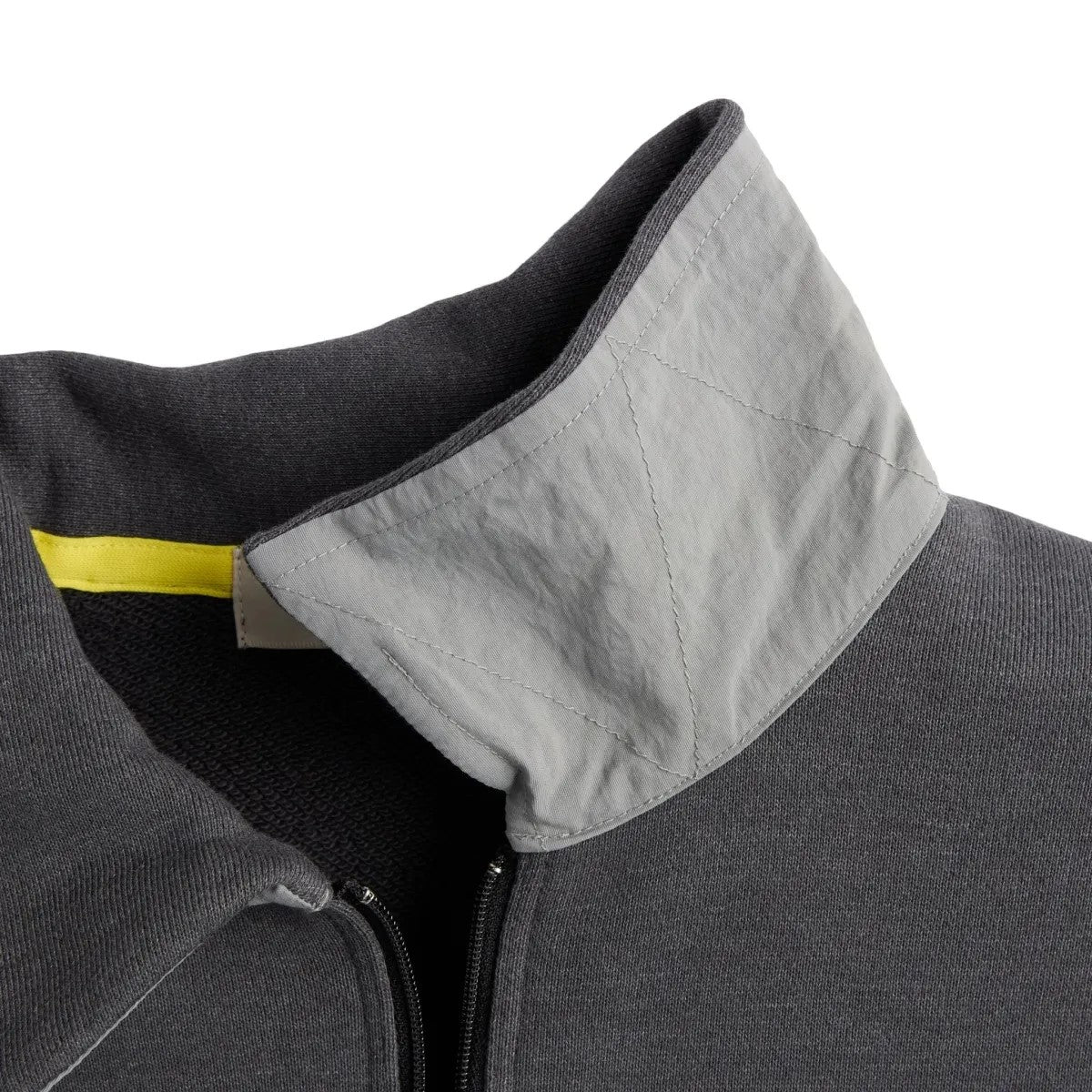 TOKYO DESIGN STUDIO New Balance Cotton Cordura French Terry Quarter Zip Pullover - CHARCOAL