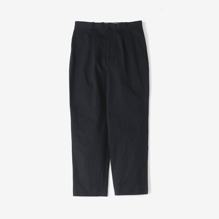 YAECA TUCK TAPERED CHINO TROUSERS