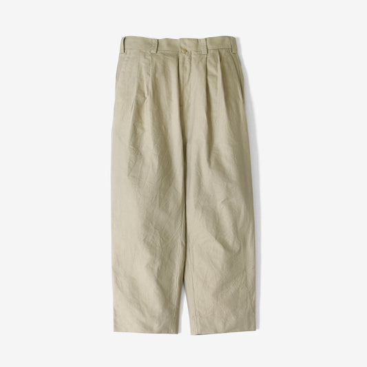 YAECA TWO TUCK TROUSERS