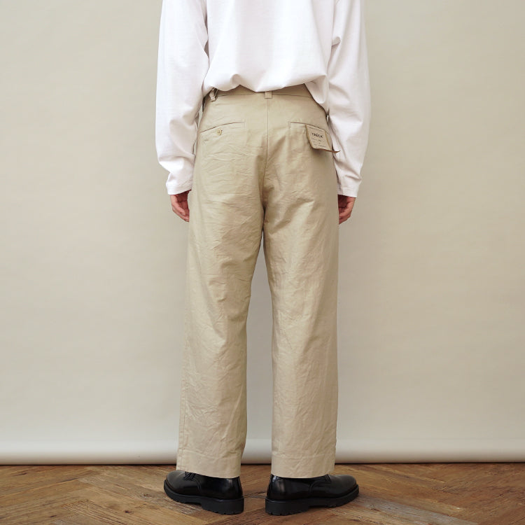 YAECA TWO TUCK TROUSERS