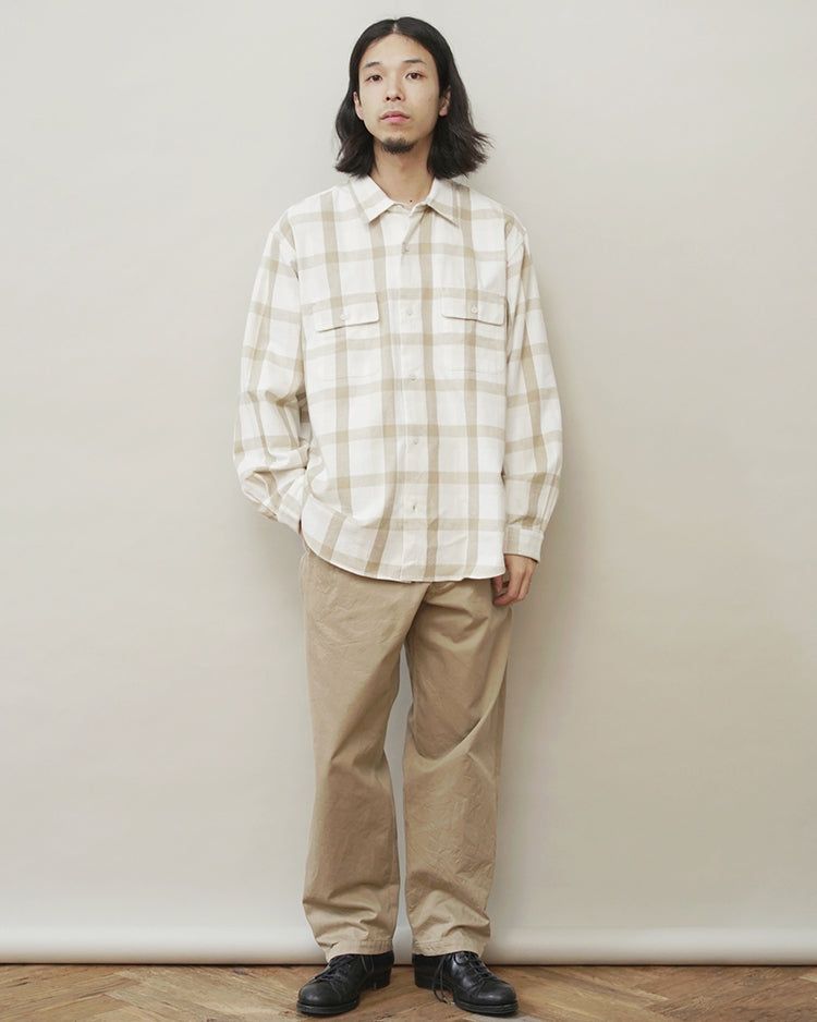 YAECA BUTTON SHIRT FLAP POCKET